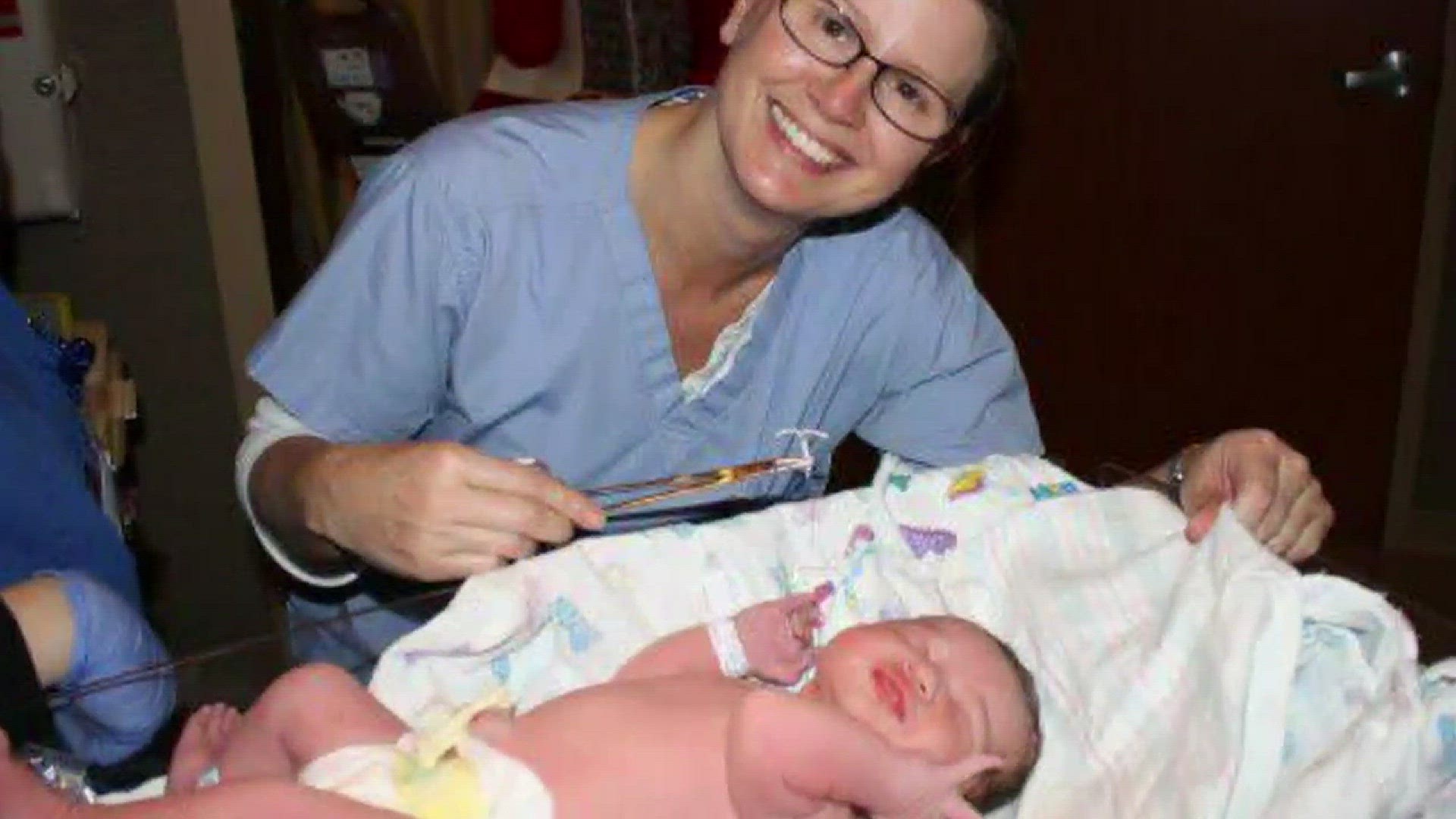 You may have seen it a photo has gone viral on Facebook. It's a newborn baby holding a birth control device called an IUD.