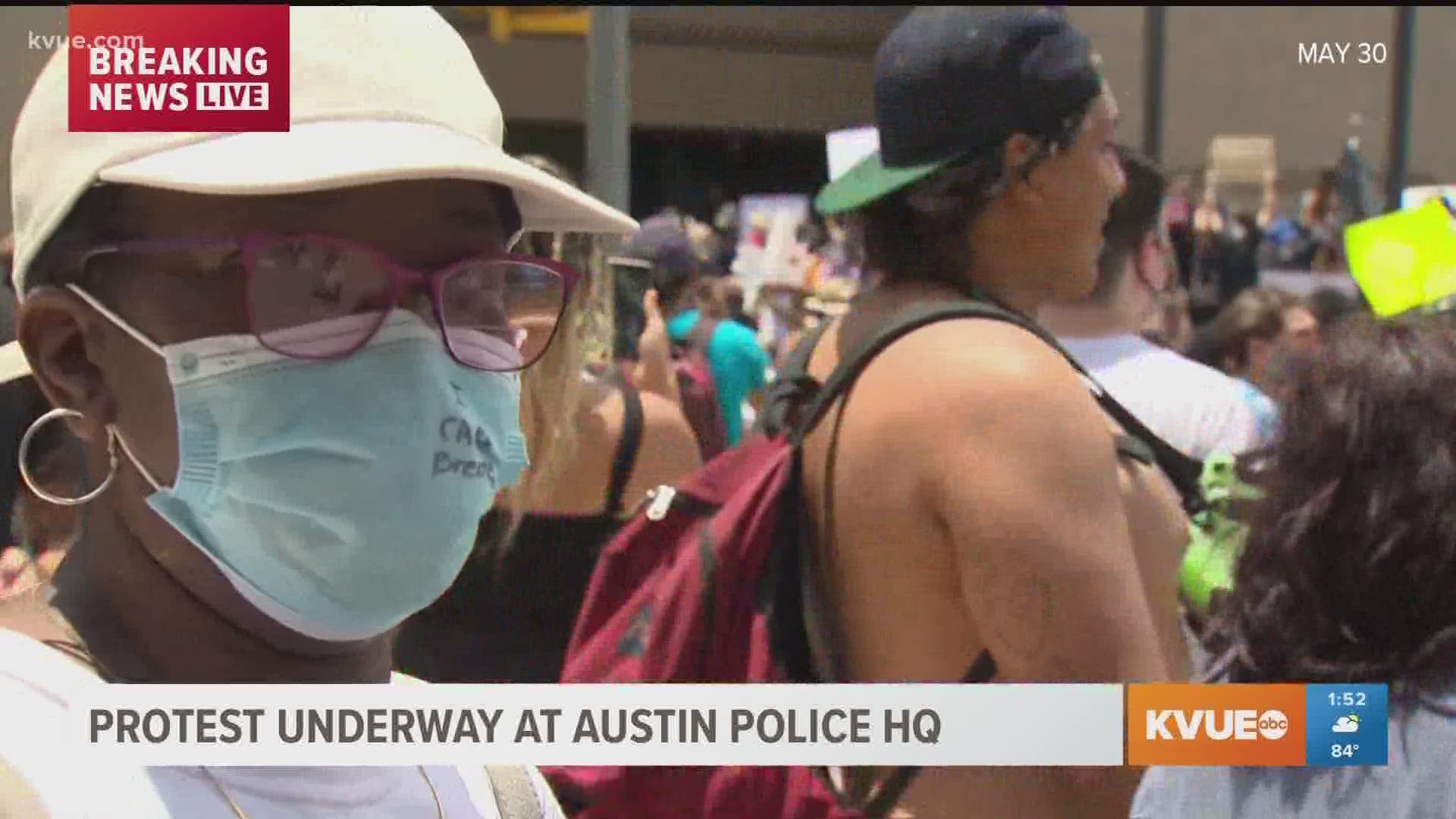 KVUE's Bryce Newberry spoke with a woman from Pflugerville who attended the protest.