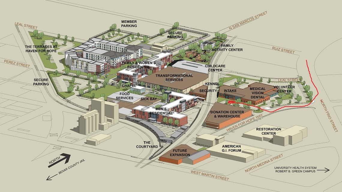 haven for hope campus map Haven For Hope An Inside Look At A San Antonio Campus That S haven for hope campus map