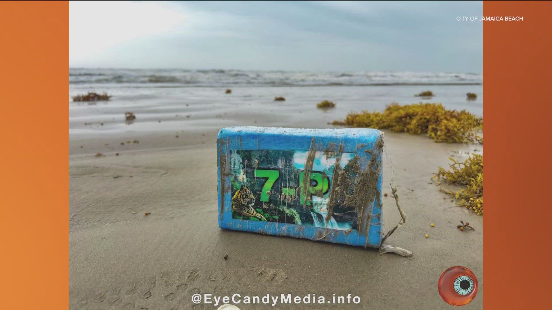 The packages were dumped into the water during a raid, according to officials. 