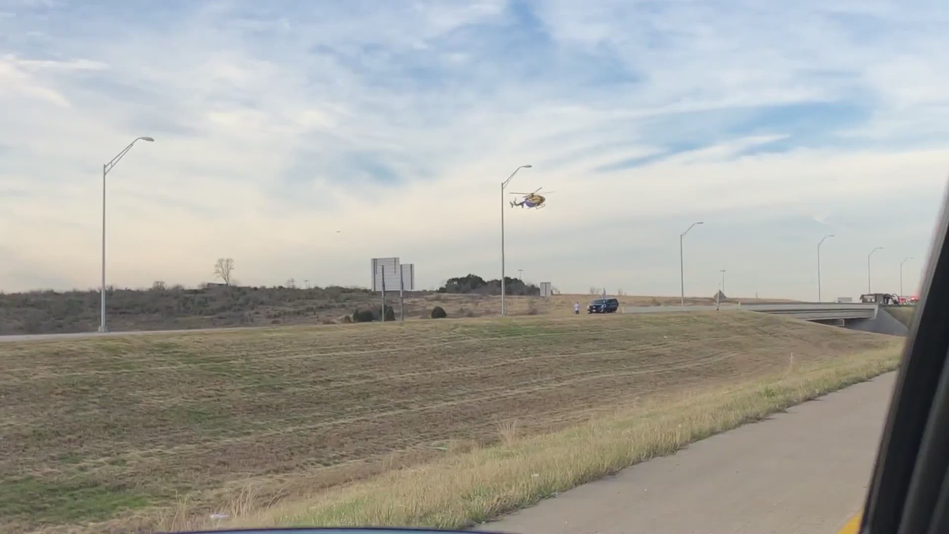 Brent Meshier shared this video with us of a STAR Flight helicopter responding on-scene.