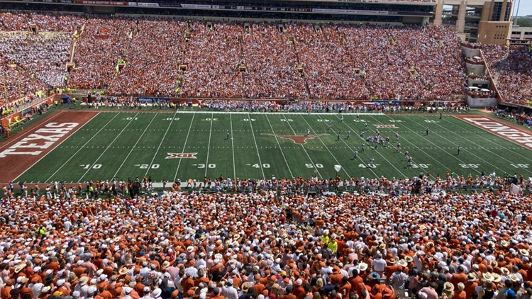 New attendance record set at Darrell K Royal-Texas Memorial Stadium during Texas-Alabama game