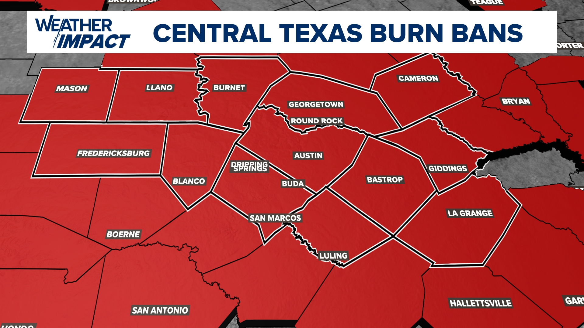 Central Texas faces extreme drought amid escalating dry conditions