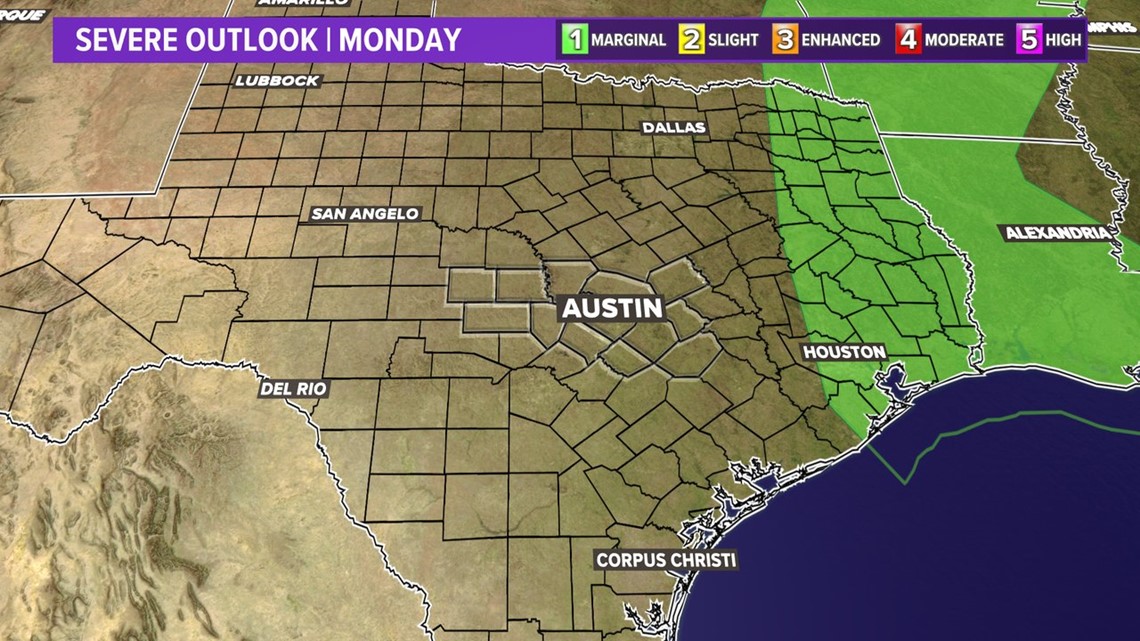 Austin weather Tracking Monday, March 4 storm chances