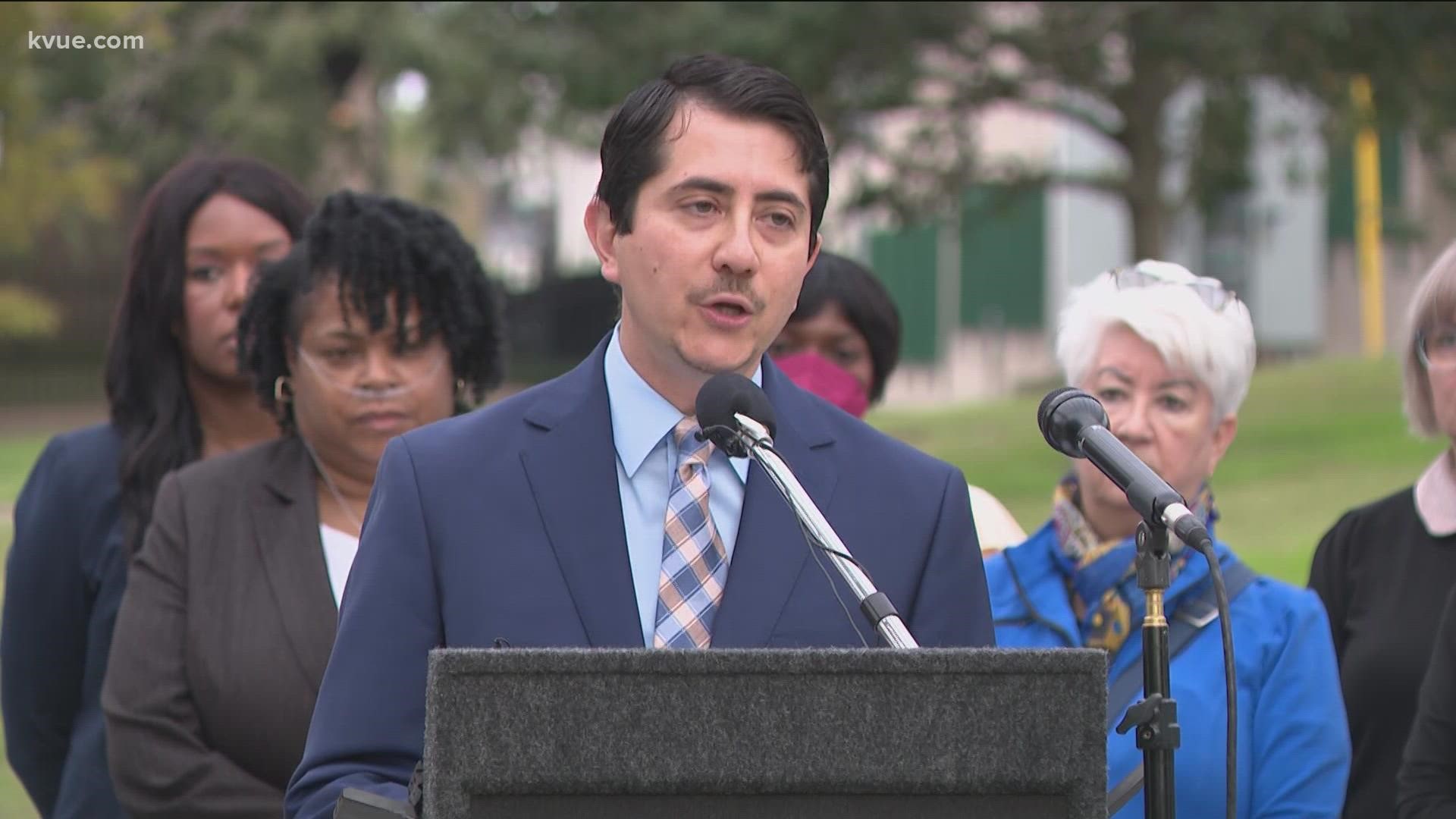 County and city leaders joined together Tuesday morning, calling gun violence a pandemic. There have been 82 homicides reported in Travis County in 2021.