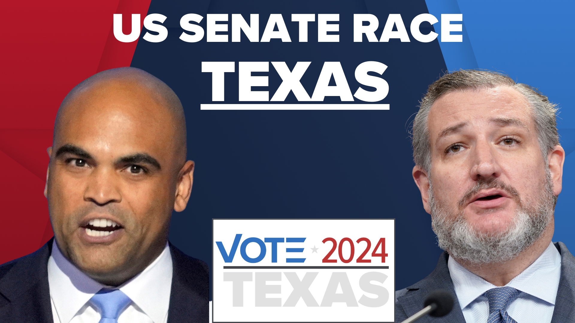 We're following the biggest race in Texas as Democratic Congressman Colin Allred looks to unseat incumbent U.S. Sen. Ted Cruz.