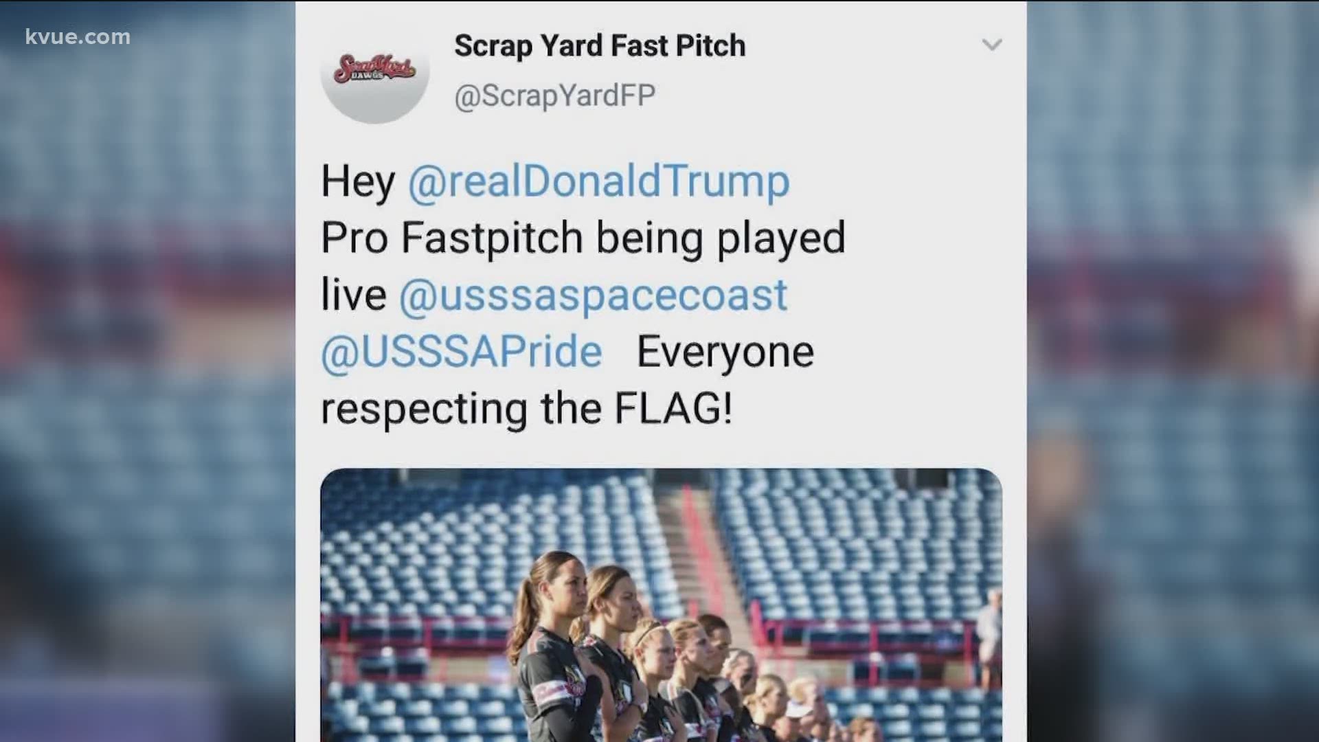 Cat Osterman and several other softball players are upset about a tweet sent out by the Scrap Yard Fast Pitch account.