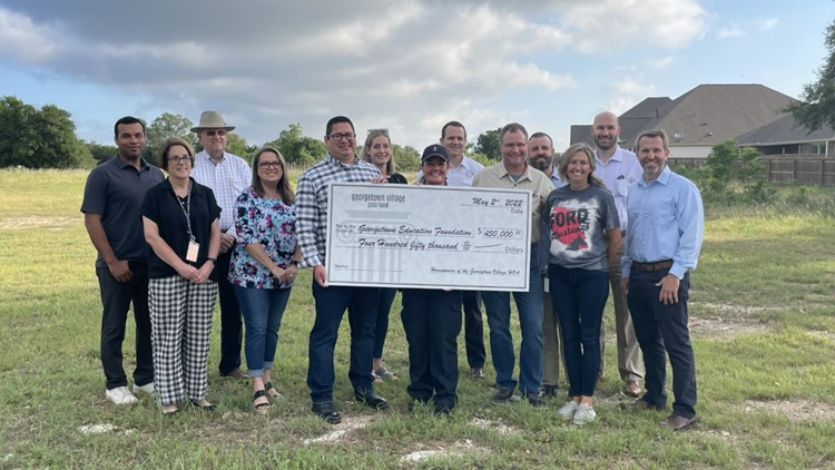 Georgetown ISD Education Foundation receives $450,000, nearly 3 acres of land