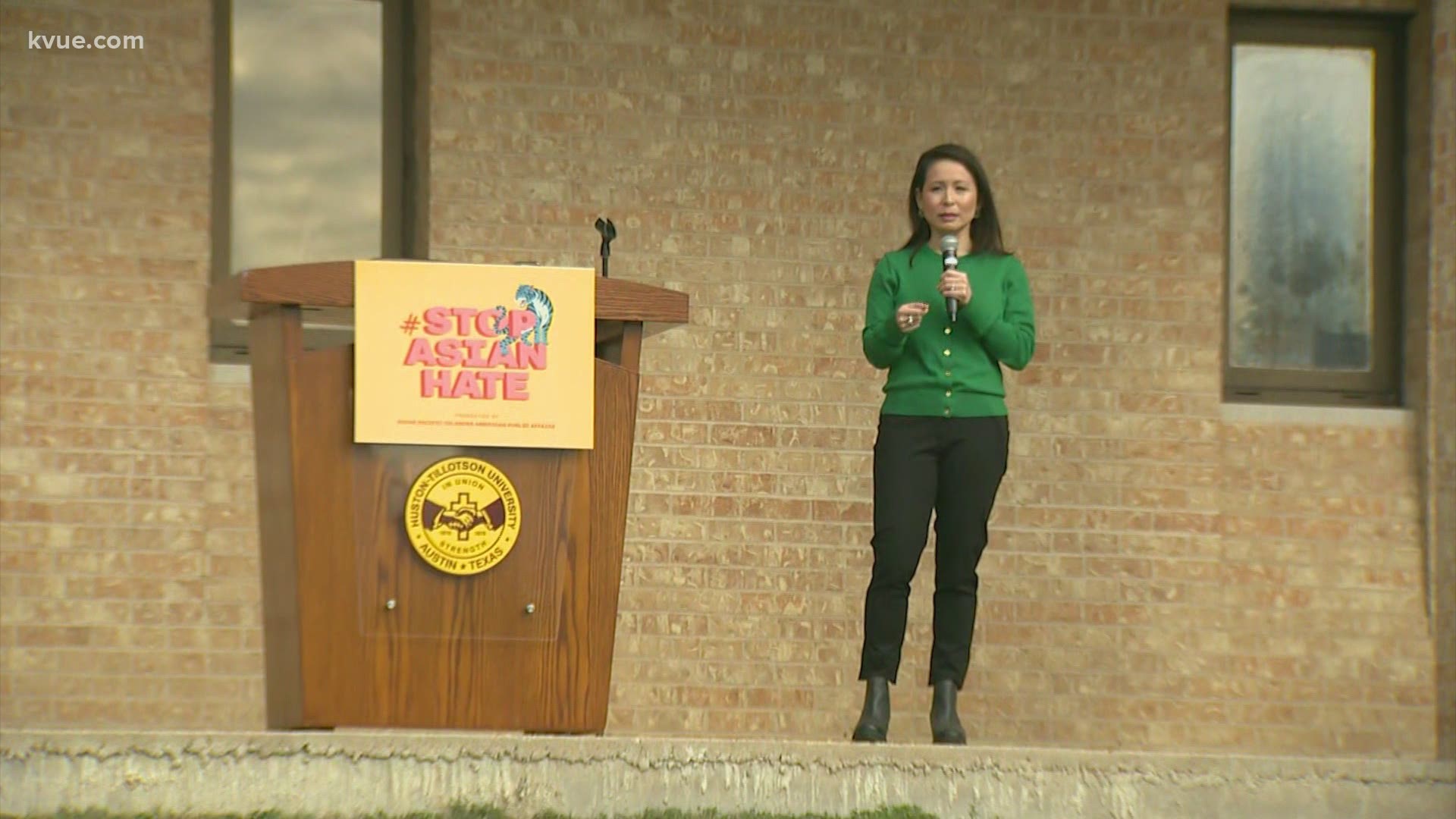 The Austin community gathered for the 'Stop Asian Hate' rally on Saturday afternoon. KVUE's Jenni Lee spoke at the event.