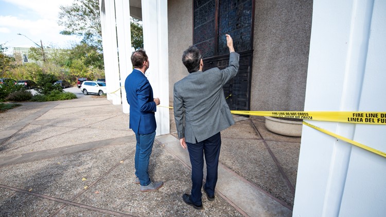 What does Congregation Beth Israel Synagogue look like after the arson?