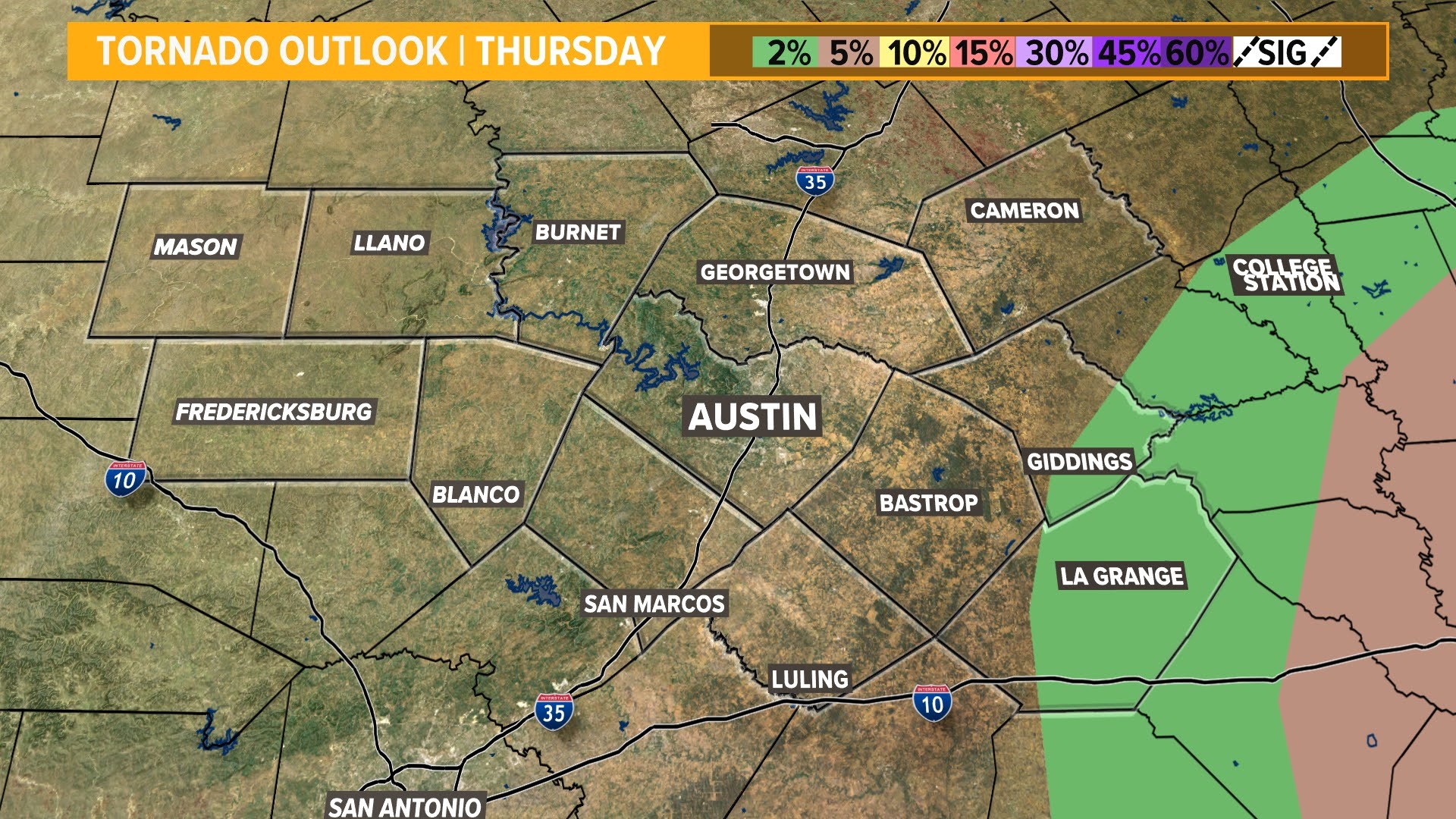 Austin weather: Strong storms possible for Central Texas Thursday ...