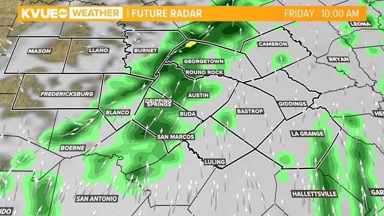Storms push in late Thursday night: Current timing and impacts
