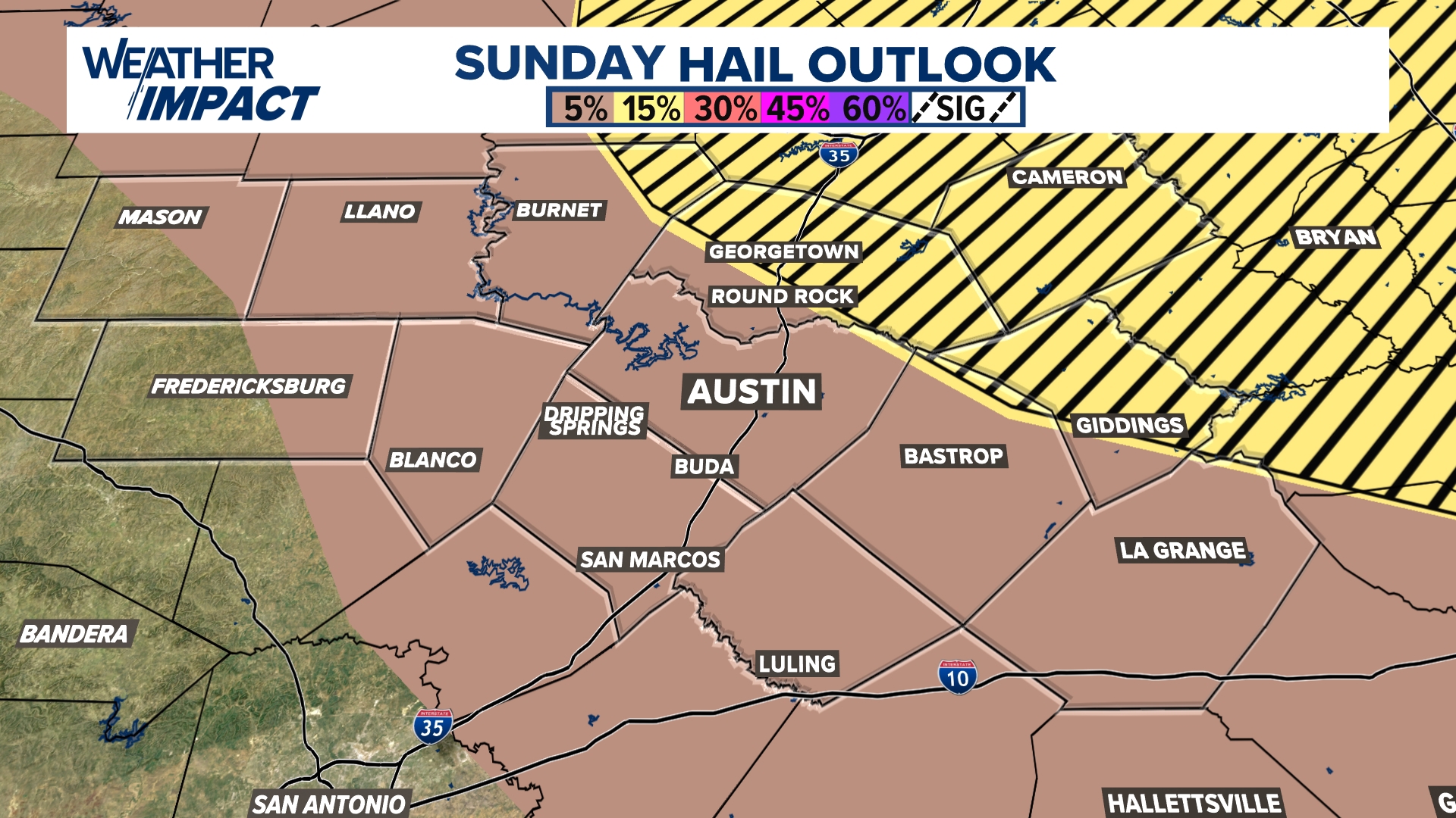 Severe thunderstorms possible for Central Texas Sunday evening | kvue.com