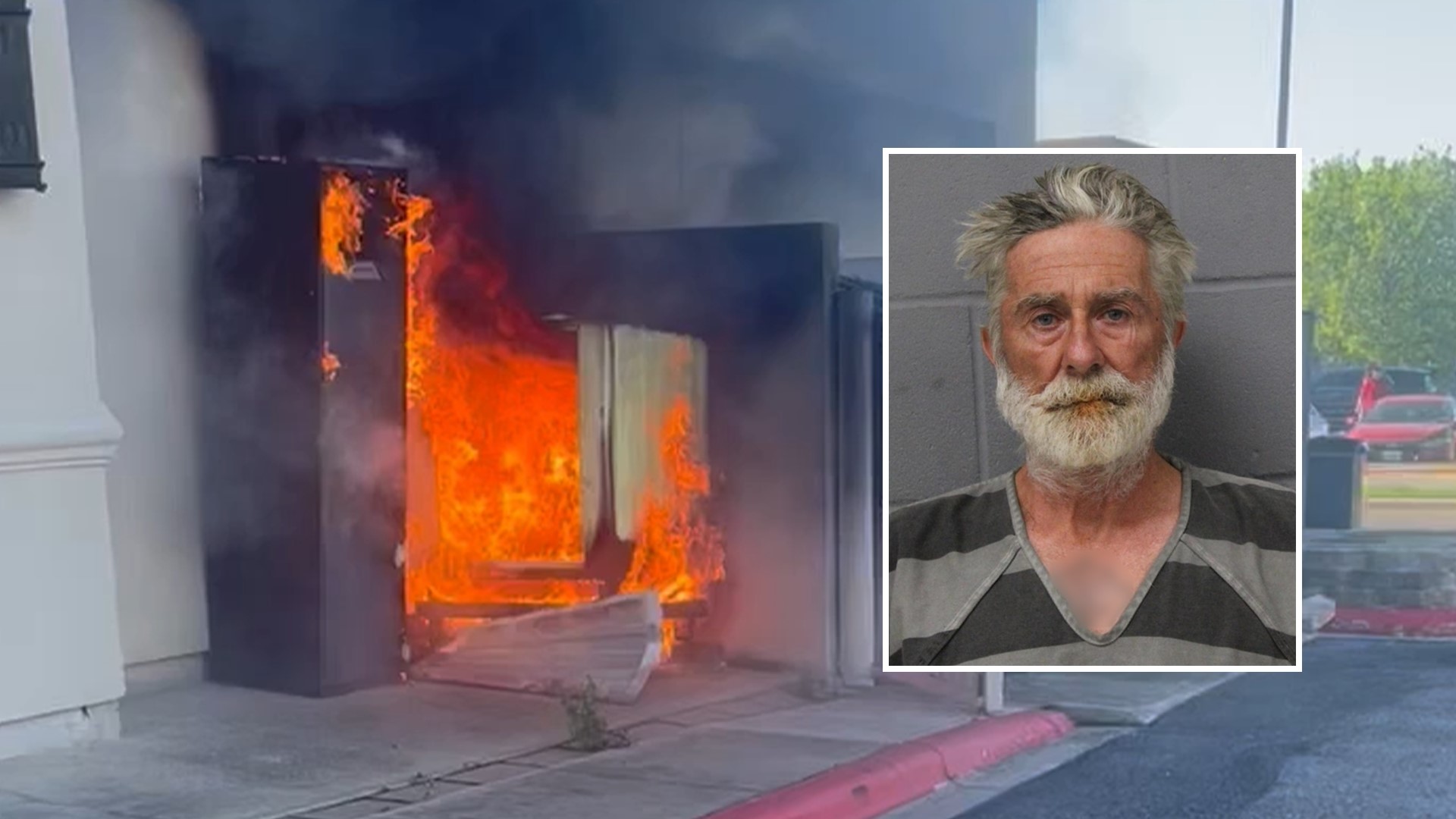 Officials said the man is charged in connection with two fires and a person of interest in at least five others.