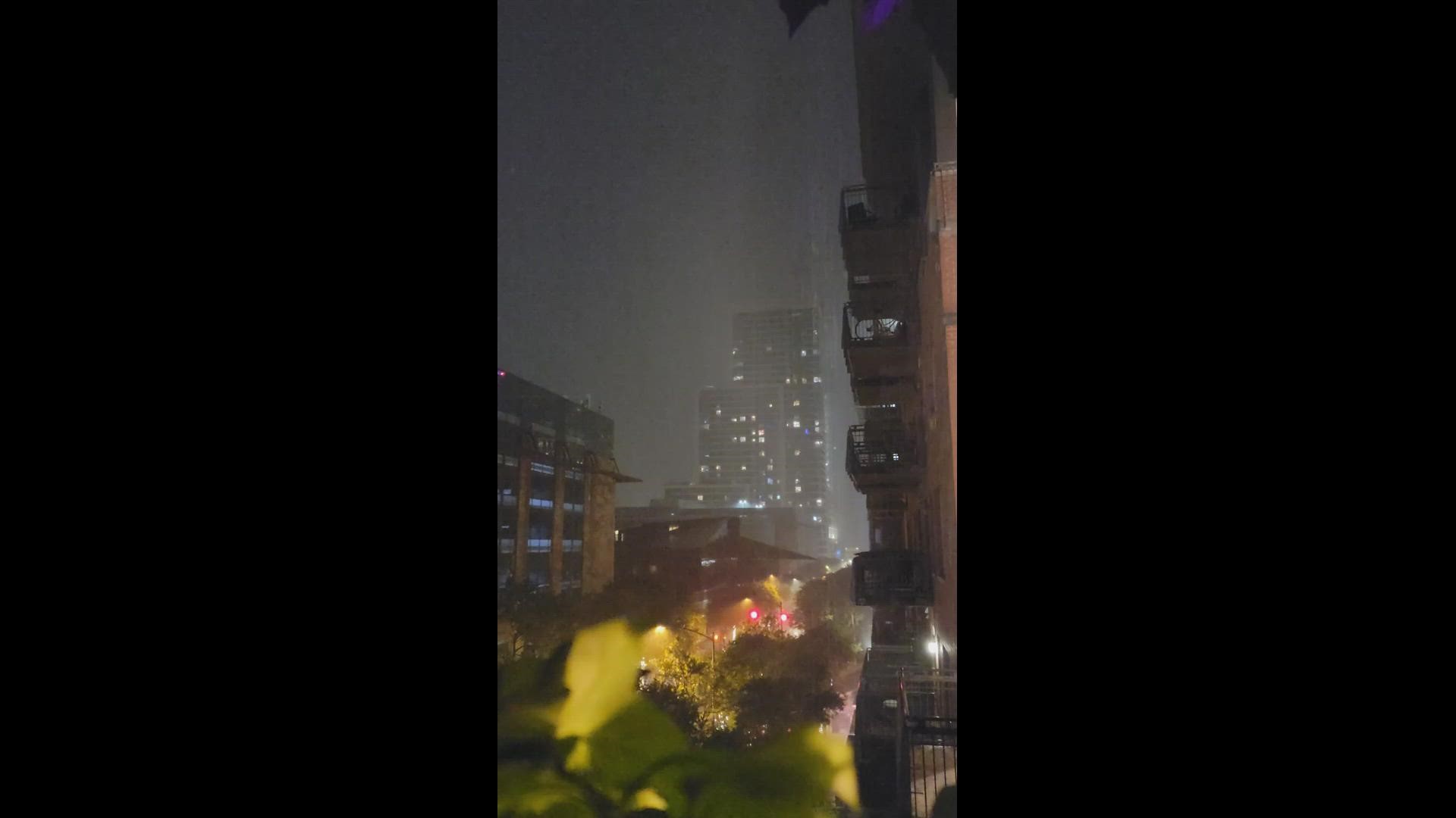 Video: Lightning in Downtown Austin 