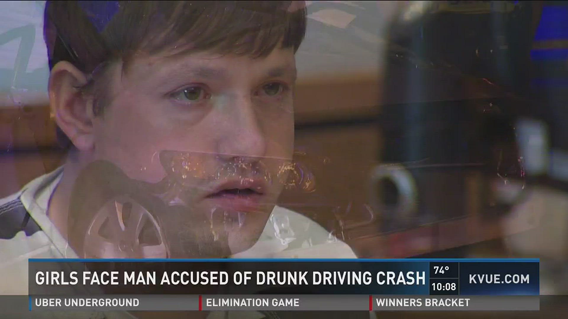 Girls face man accused in drunk driving crash