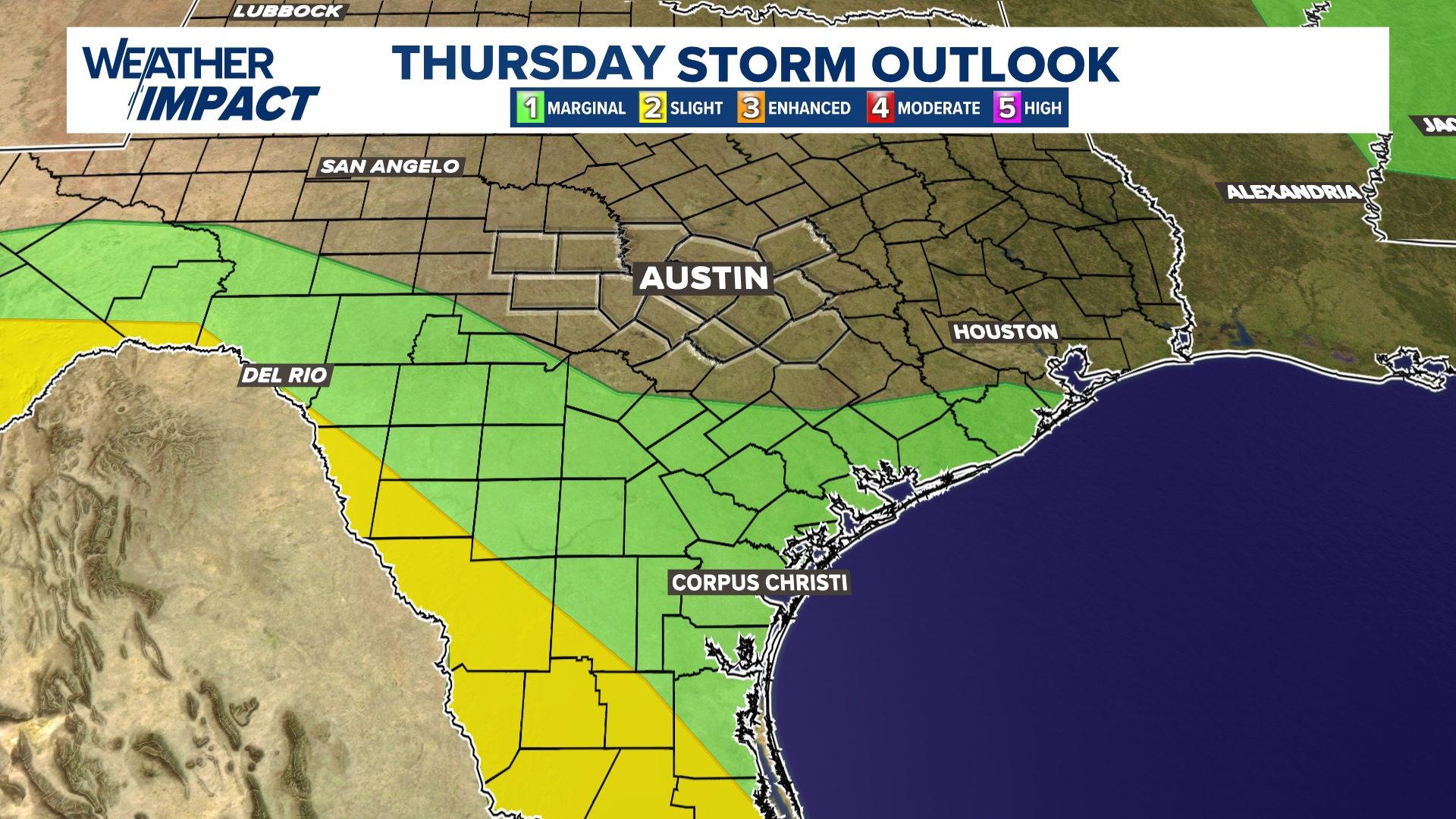 Austin weather: Isolated storm chance Wednesday with a low-end severe ...
