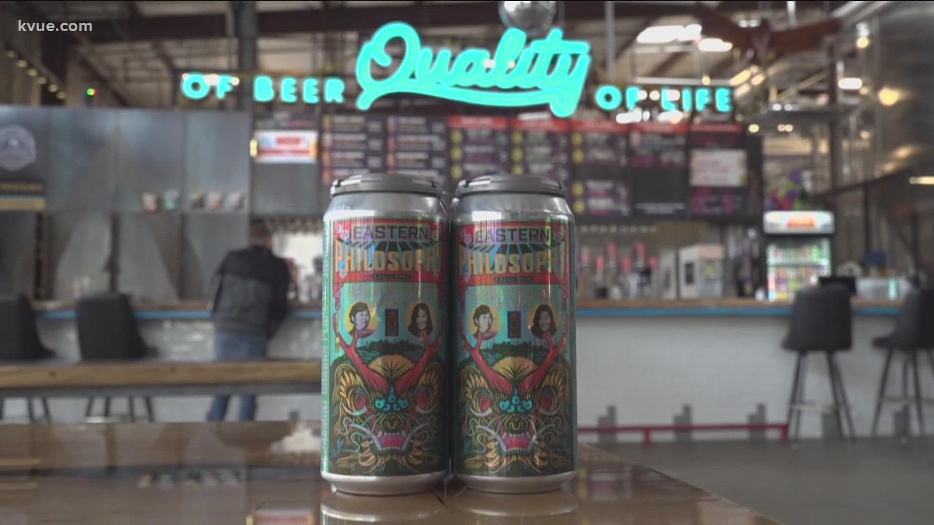 Austin Beerworks and Kaiju Cut + Sew worked together for months to create a jasmine dragon pearl tea-infused lager made that's poured over ice.