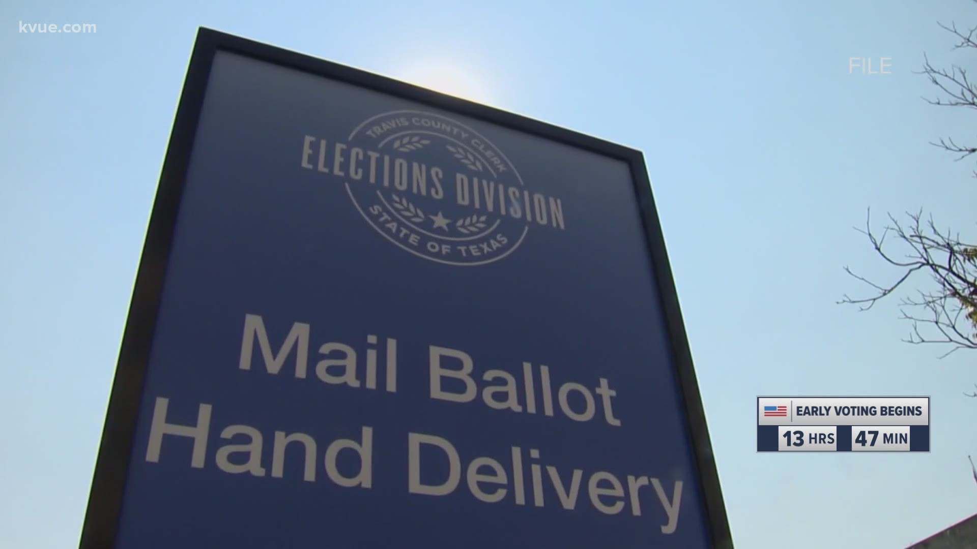 KVUE's Molly Oak gives the latest on mail-in ballot hand delivery and early voting locations.