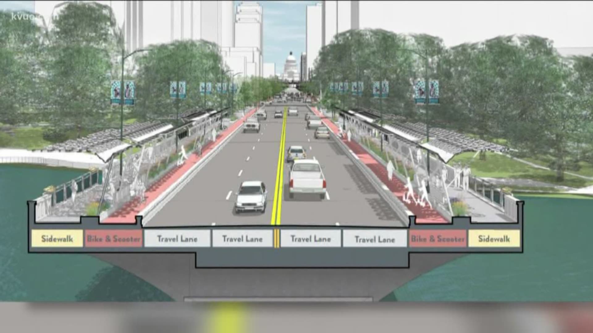 The city is presenting plans for Congress Avenue, from the Capitol to Riverside Drive.