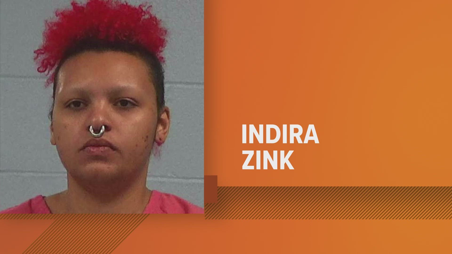 Indira Zink was arrested Feb. 23 by the Lone Star Fugitive Task Force.