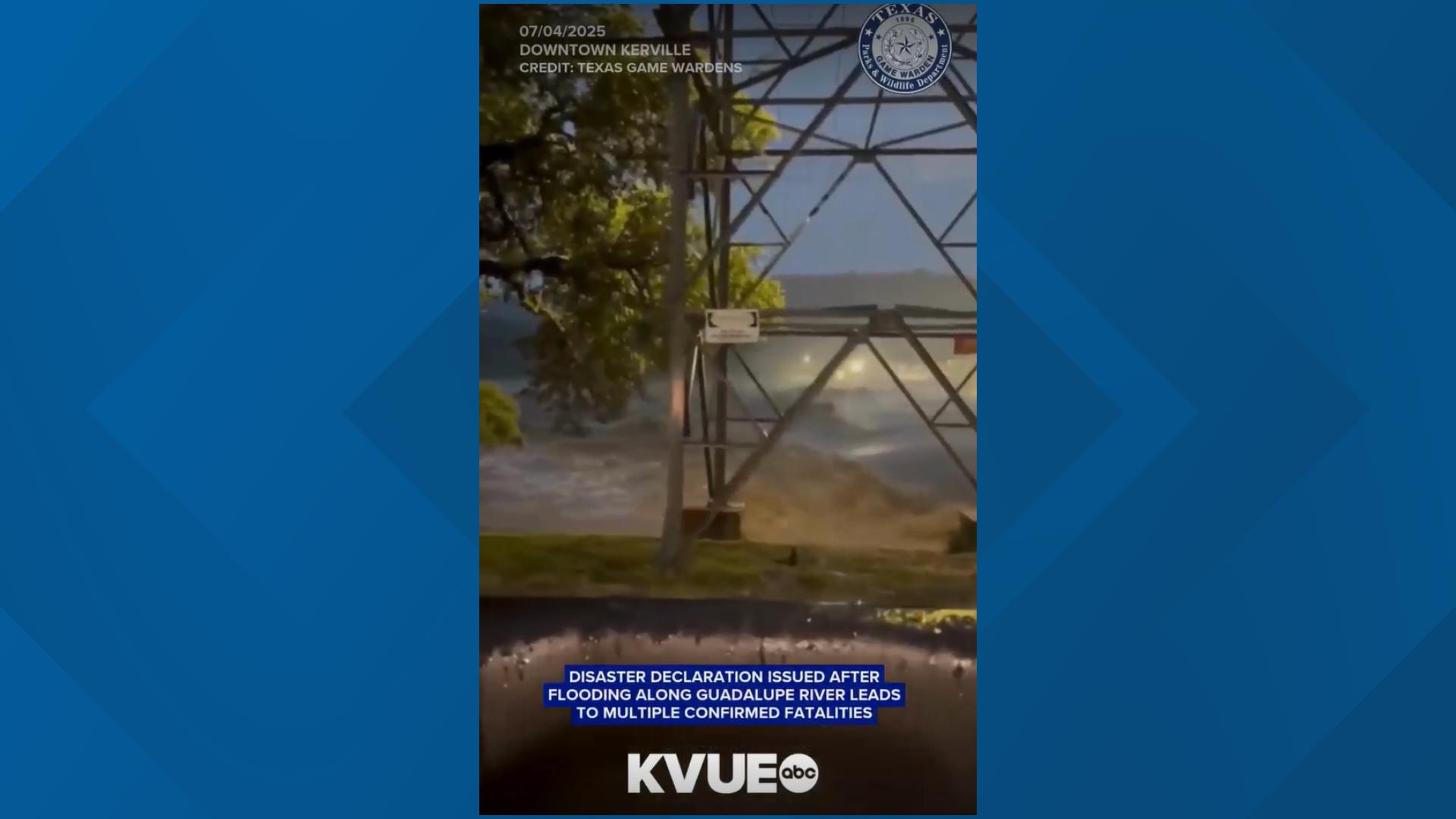 A disaster declaration was issued in the county after flooding along the Guadalupe River.