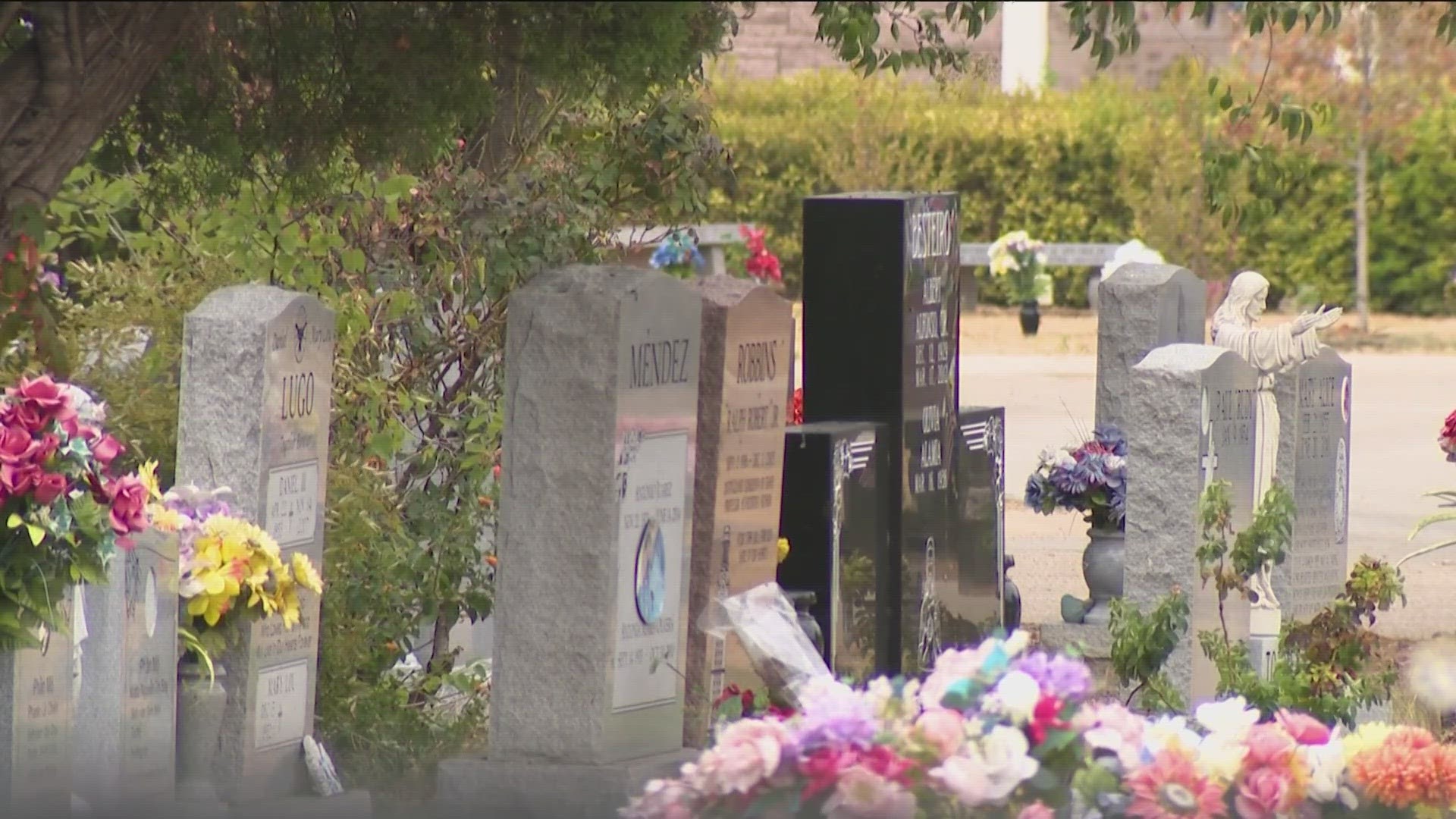 Assumption Cemetery in South Austin has come under criticism for not providing burial headstones in a timely fashion.