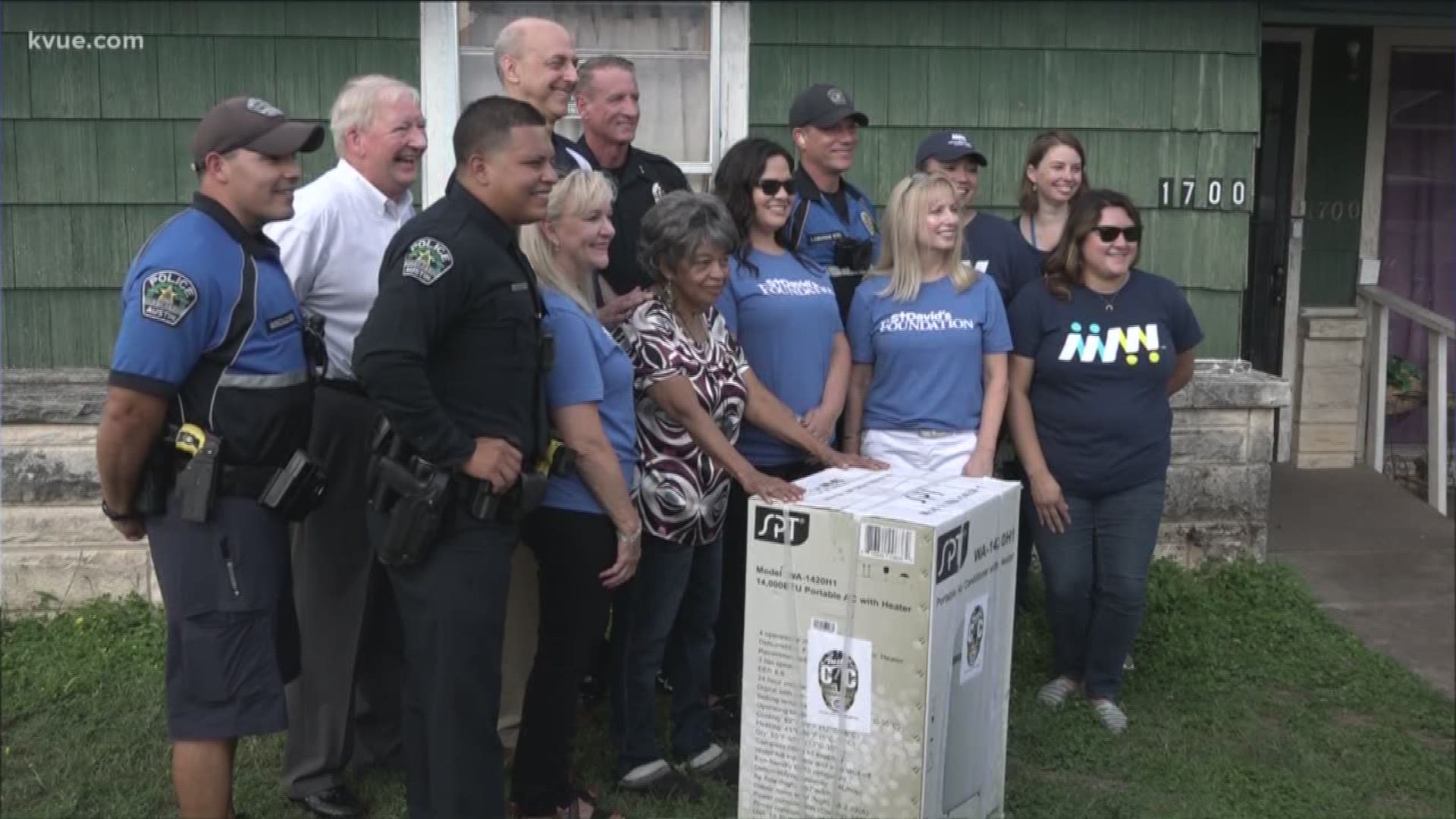 The Austin Police Department, Meals on Wheels of Central Texas and the St. David's Foundation are teaming up to provide air conditioners for people in need.