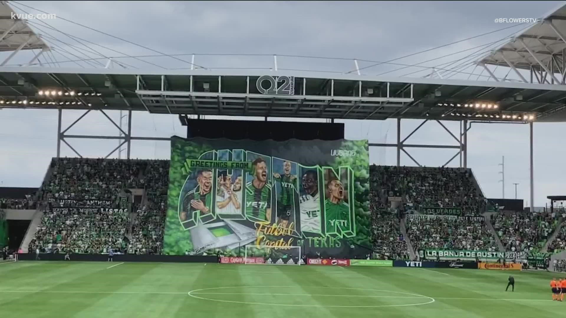 Last season, Austin FC fans unveiled the "City of Legends" tifo in the home match against Inter Miami. Another popular tifo featured last season honored Selena.