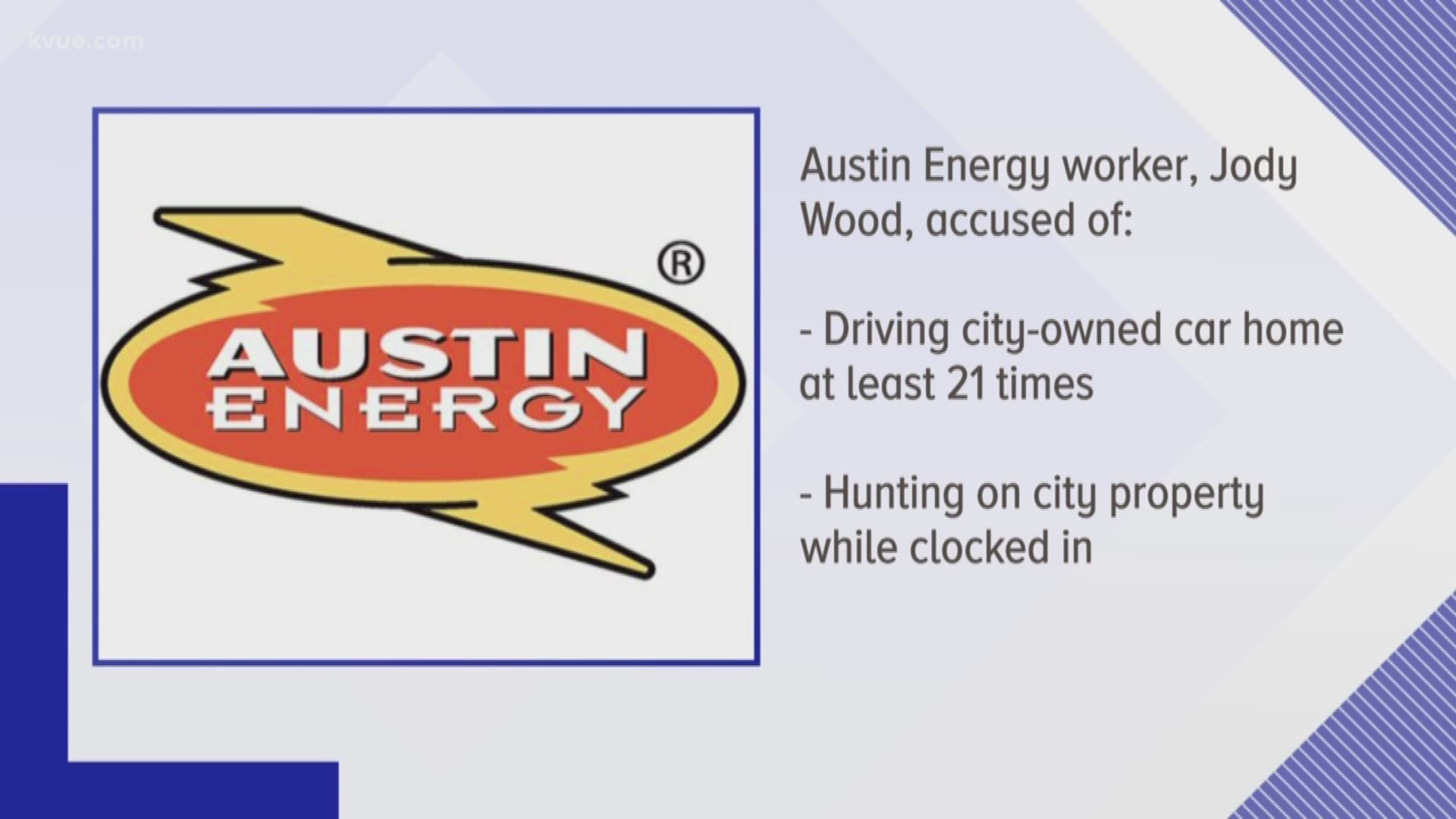 A city audit shows an Austin Energy employee has done a few things he shouldn't have on the company's time and dime.