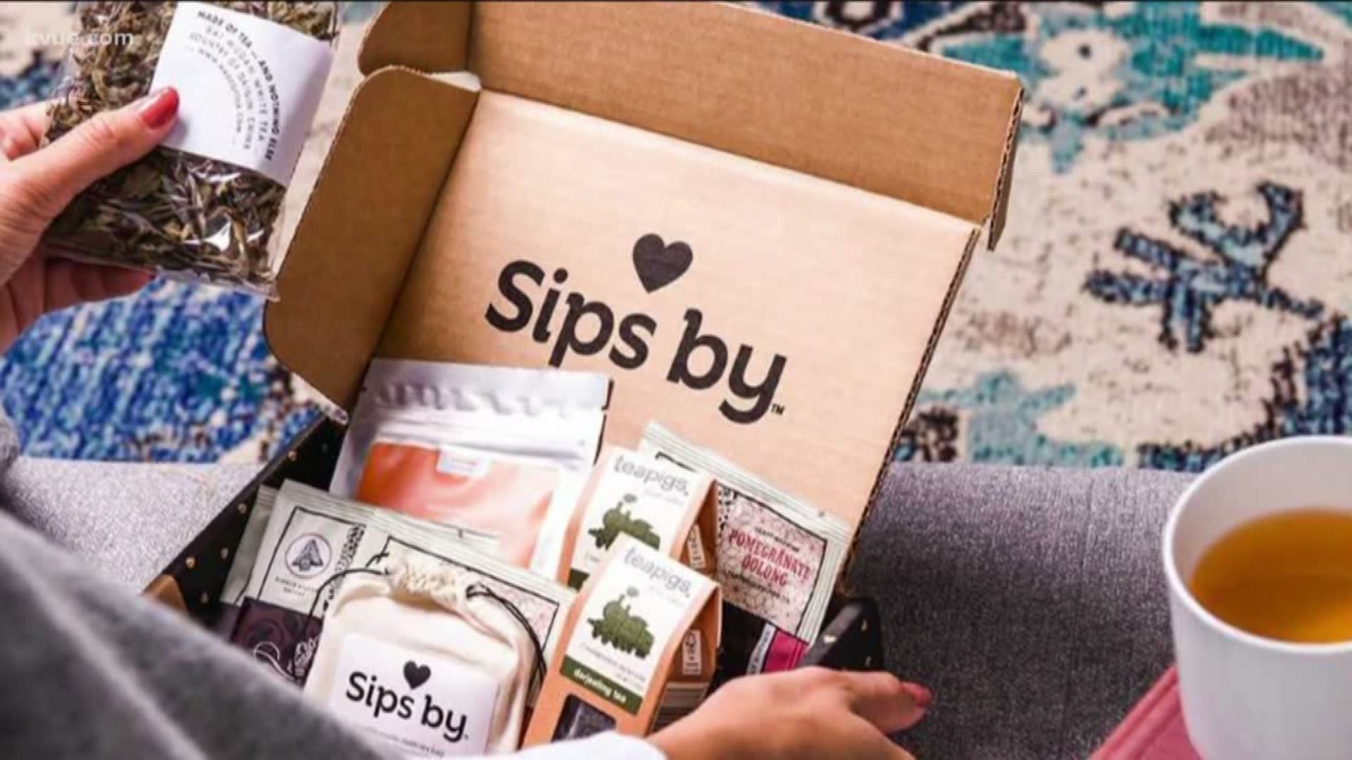 It's time for Made in Austin where we feature locally-grown companies. Joining KVUE is Sips By, a female-founded and led Austin-based startup that makes discovering tea fun. It's the only multi-brand, personalized subscription box. Founder Staci Brinkman is here to talk about it.