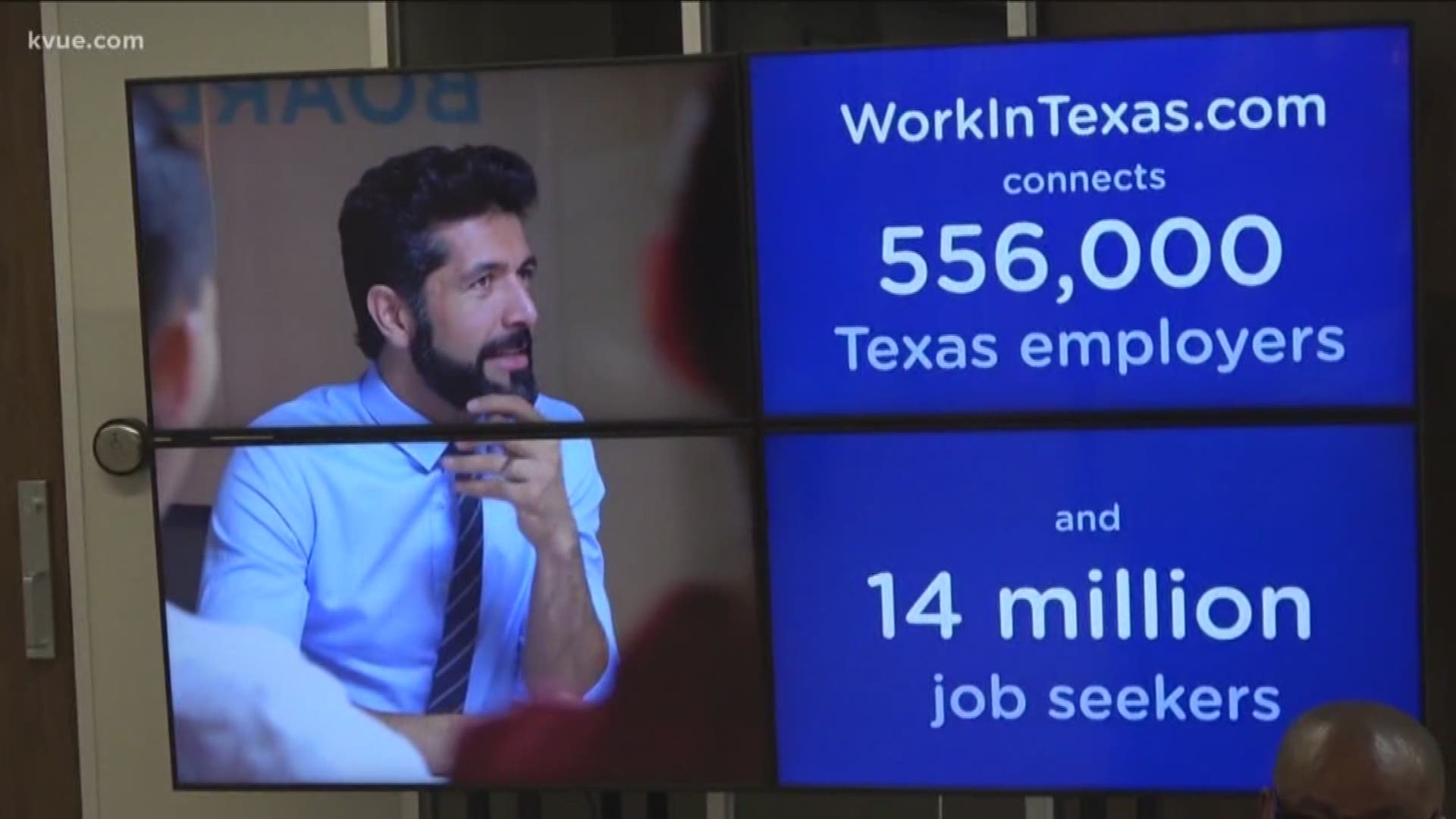 Commissioner Julian Alvarez with the Texas Workforce Commission is at KVUE to talk about a new platform for the hiring process.