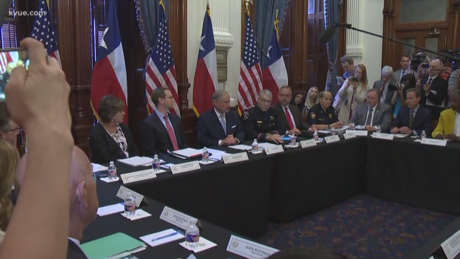 In response to the most recent school shooting in Santa Fe which left 10 dead and an additional 13 wounded, Gov. Gregg Abbott on Tuesday hosted the first of three roundtable events to evaluate solutions to gun violence in Texas.