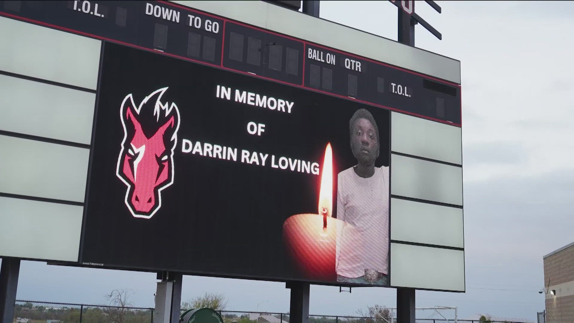 Manor ISD held a vigil for 18-year-old Darrin Loving, the teen who was stabbed to death at Manor Senior High School on Tuesday.