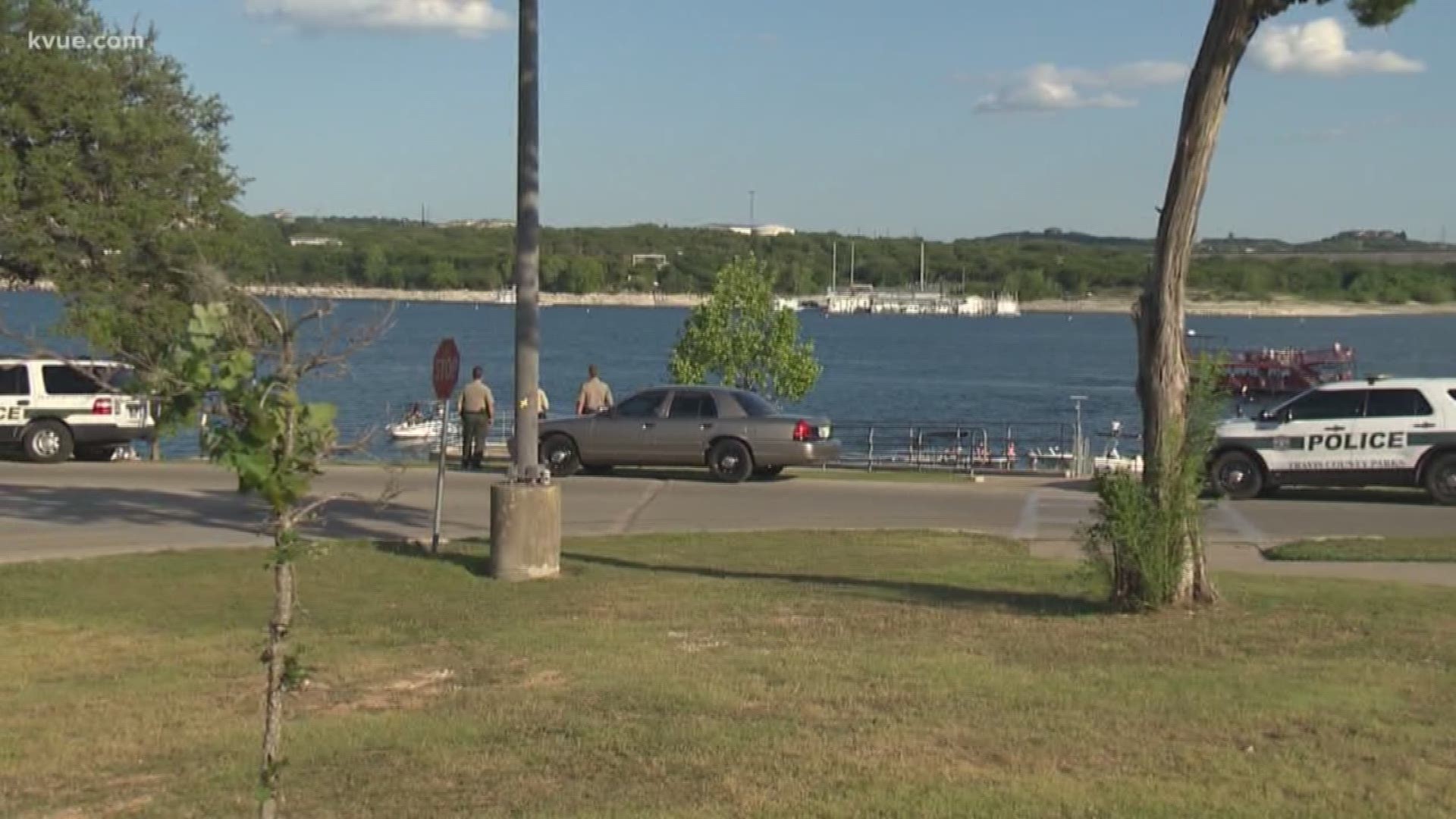 TCSO told KVUE that rescuers would resume their search for the missing swimmer on Sunday.