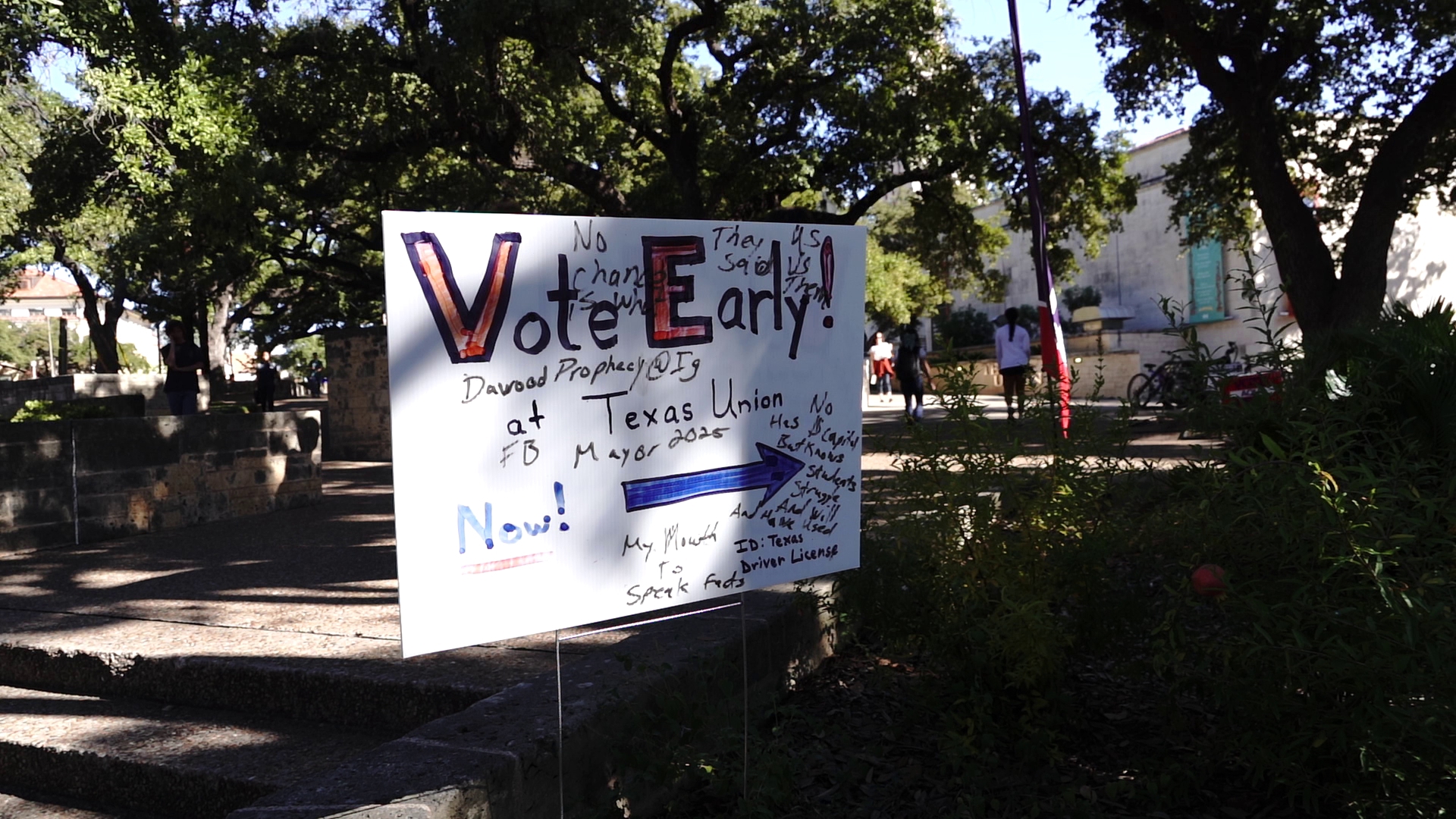 The Flawn Academic Center was replaced by the Texas Union as a voting location for this election cycle.