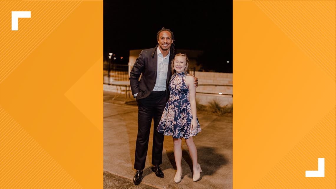 An NFL Star Took a Grieving Plugerville Girl to the Father-Daughter Dance