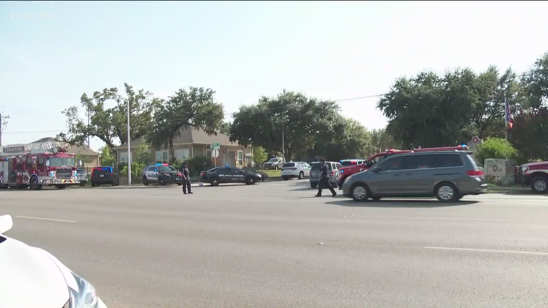 The officers were shot responding to a home near the Heritage Park subdivision. KVUE was live on the scene.