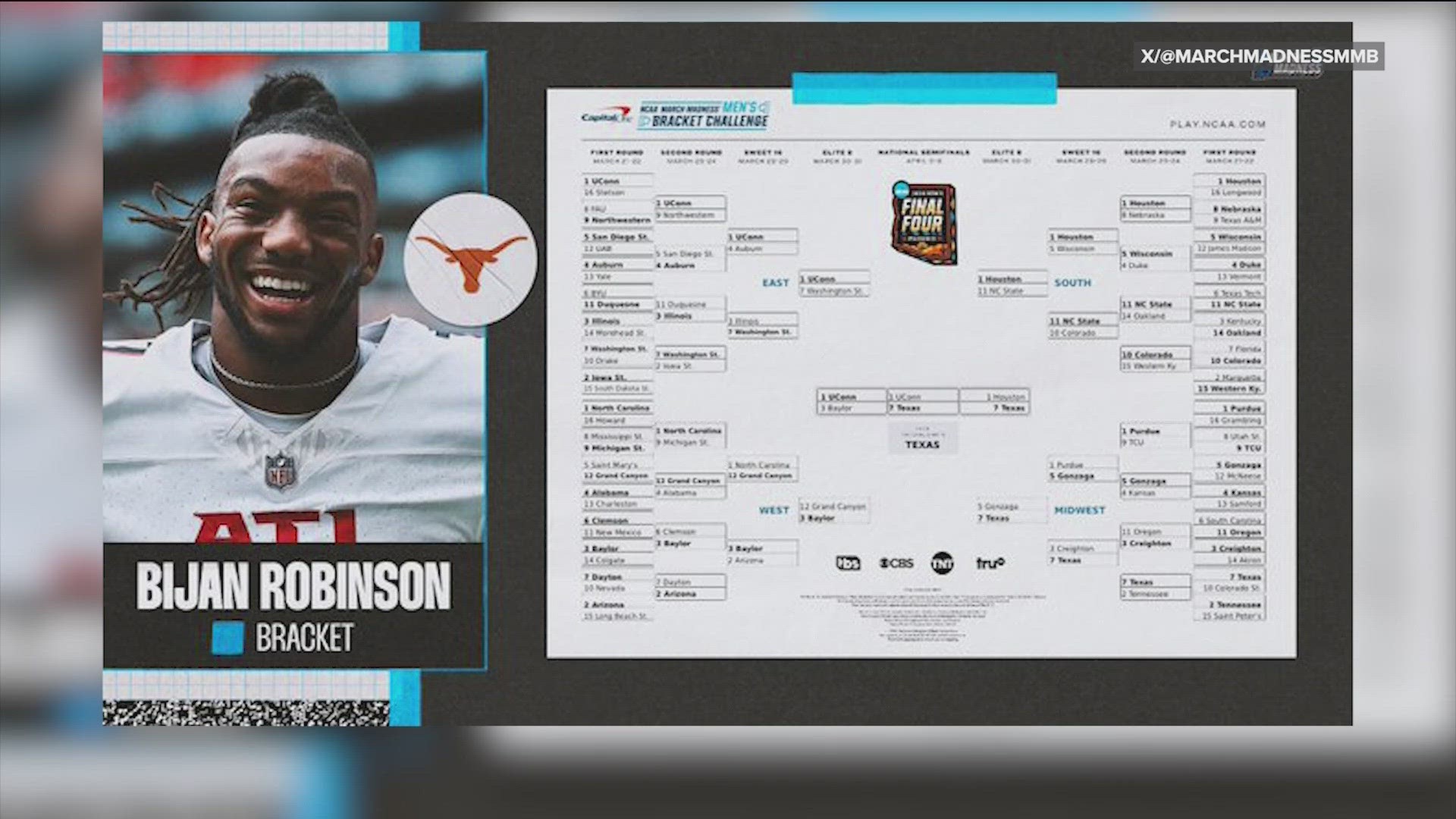 Robinson predicted every game correctly on Day 1 of the tournament.