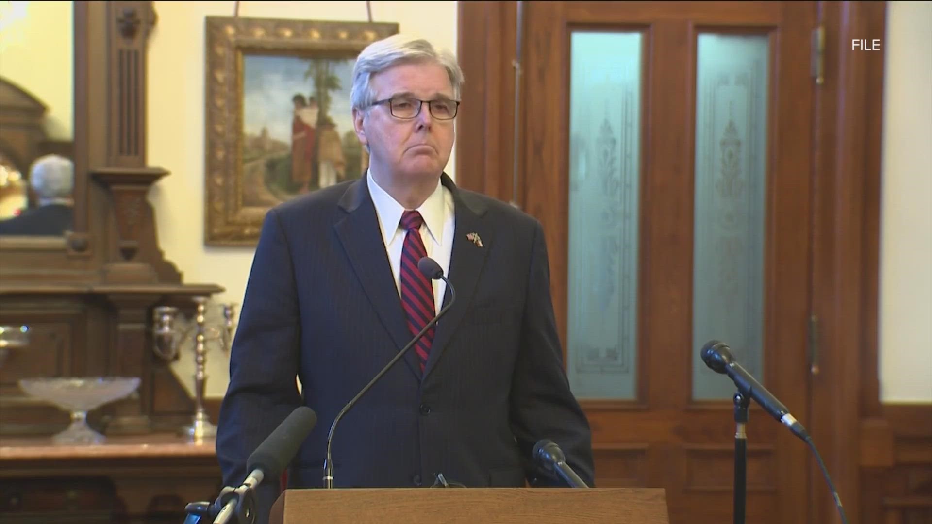 Lt. Gov. Dan Patrick has released his priority bills for the 88th legislative session.