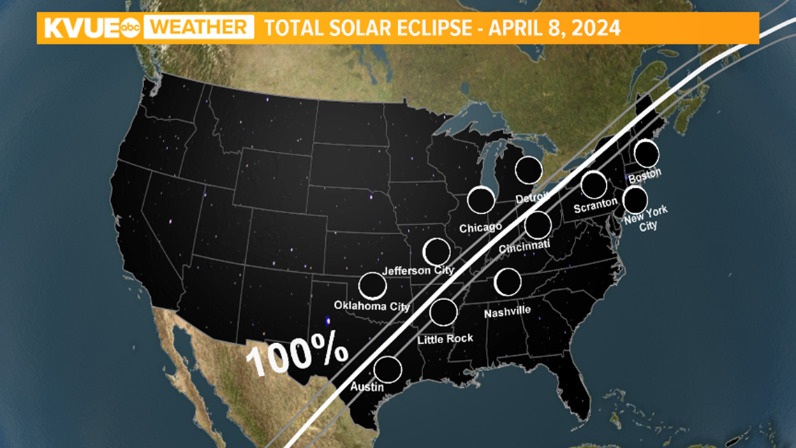 Total solar eclipse 2024 Best Central Texas viewing locations