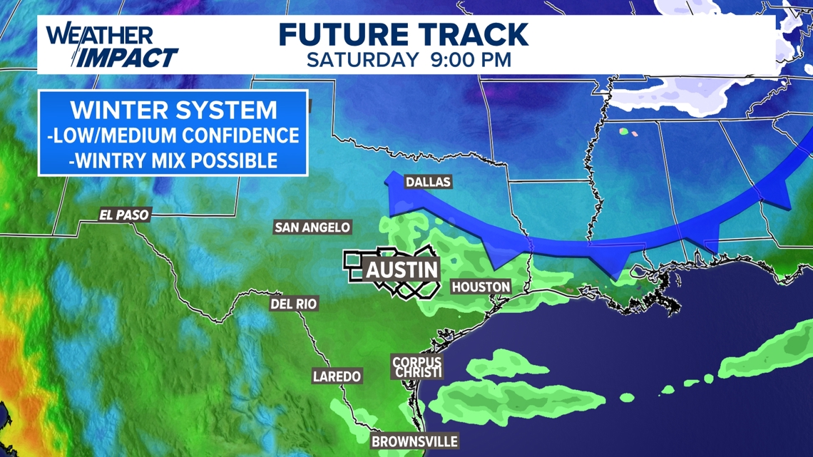 Tracking the next potential winter system for Central Texas