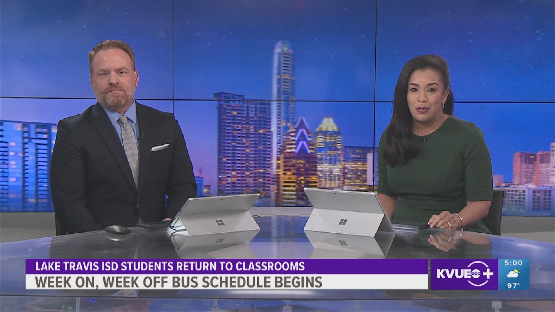 Families in the school district are adjusting to a new bus schedule.