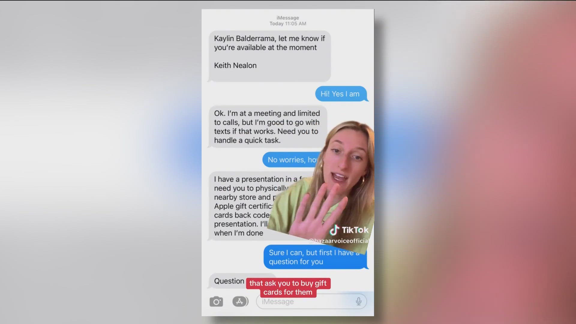 An Austin woman who narrowly avoided losing thousands of dollars wants to warn others after someone posing as her boss tried to scam her.