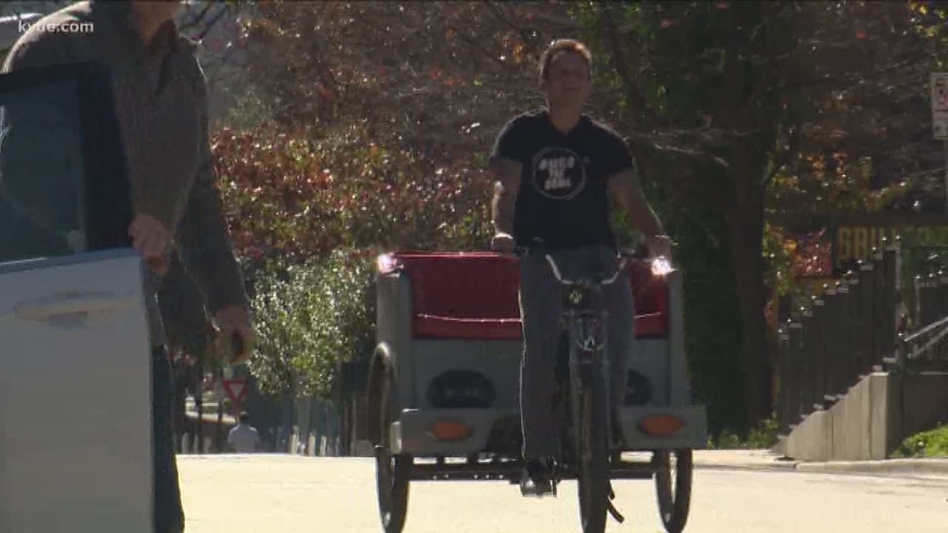 The City of Austin is testing out a new program that's giving pedicab drivers downtown a boost.
