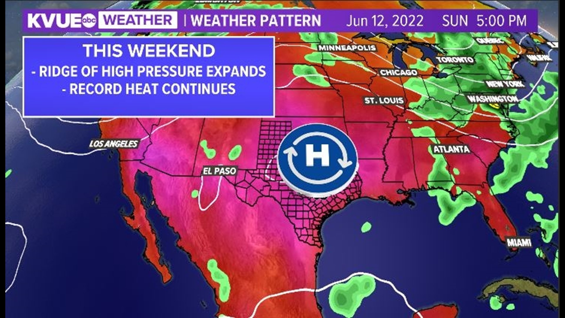 Central Texas heatwave intensifying over the weekend