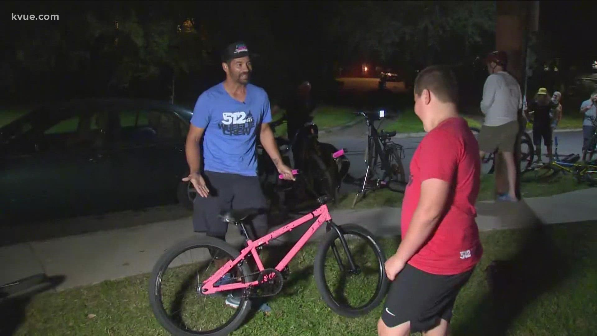 The 512 Wheelie Crew takes to the streets of Downtown Austin every week for a 16-mile joy ride. They are also heavily involved in the community.