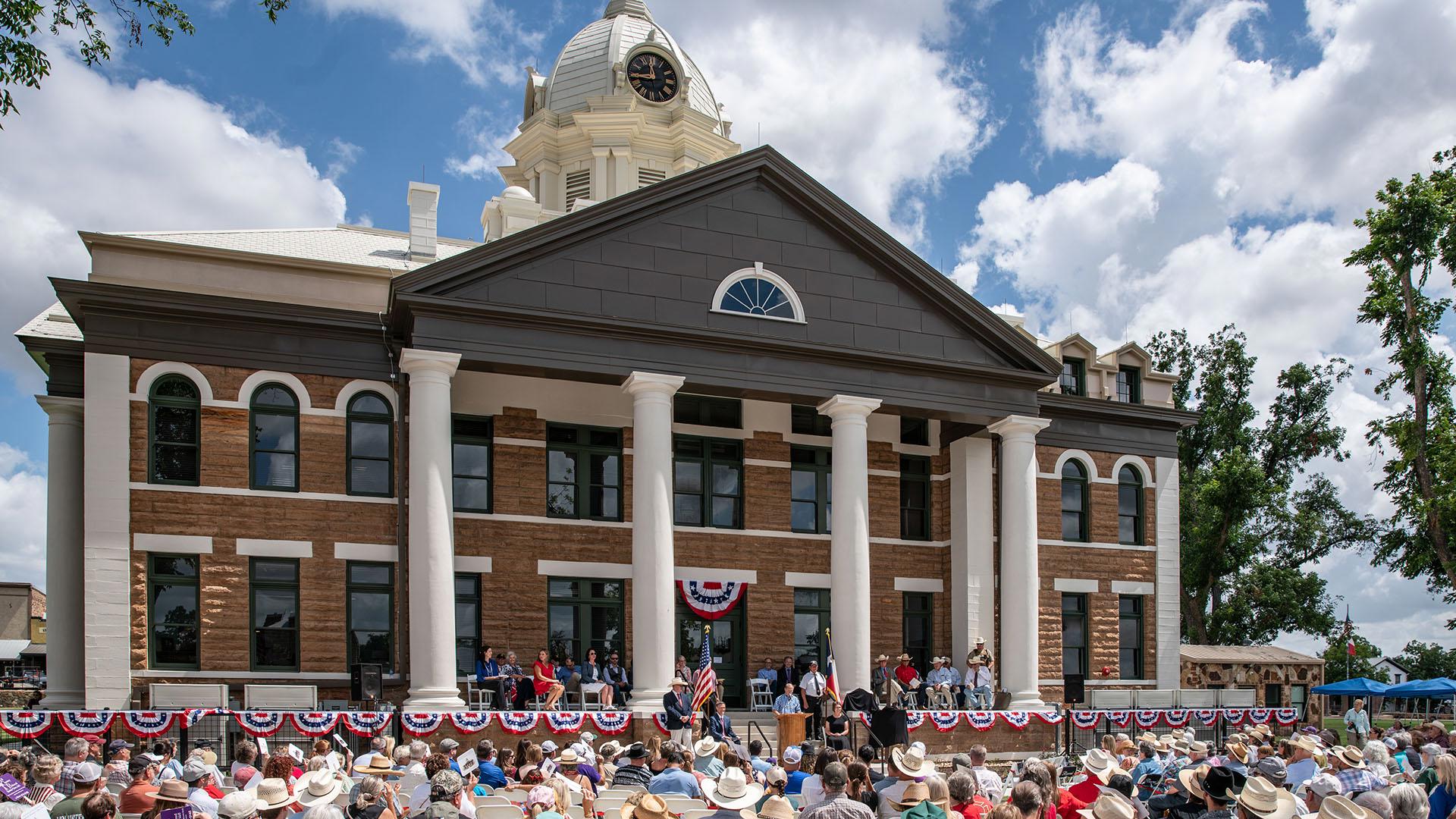 Mason County's historic courthouse is finally open again after a fire destroyed it several years ago.