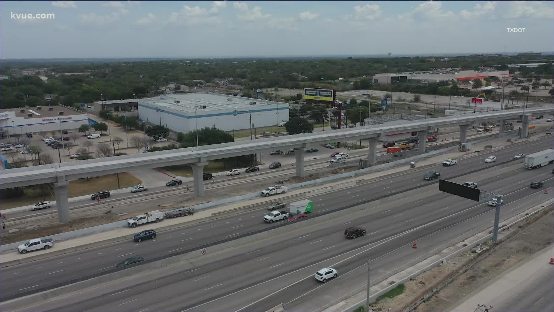 Main lanes on northbound I-35 will be closed Friday night for restriping.