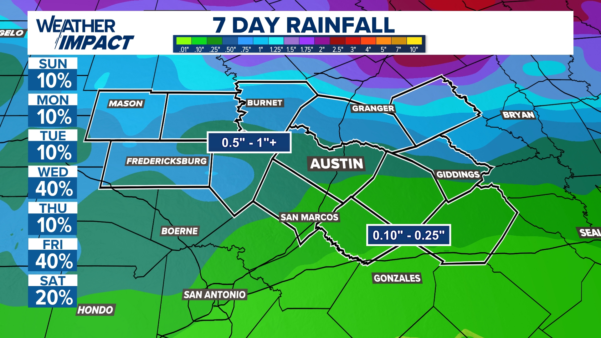 Austin weather: Storm chances ramp up to end April in Central Texas ...